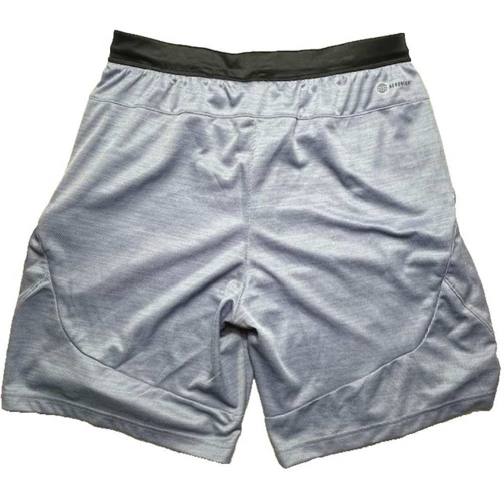 Adidas Mens Sz M Axis Knit 3.0 Training Shorts 9" Light Blue/Gray Color New-1344 - Picture 2 of 5